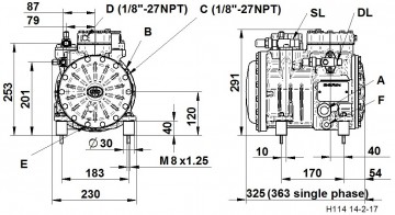 Dorin H181CS drawing