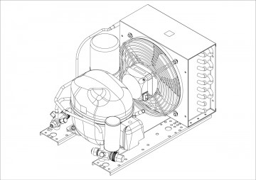 Embraco condensing unit sketch