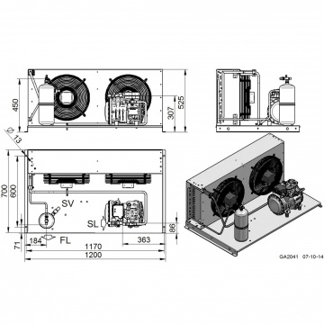 Unitate de condensare Dorin - AU2-H281CS