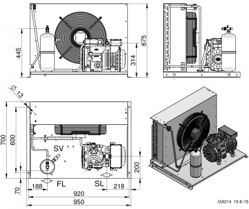 Unitate de condensare Dorin - AU-H300CS